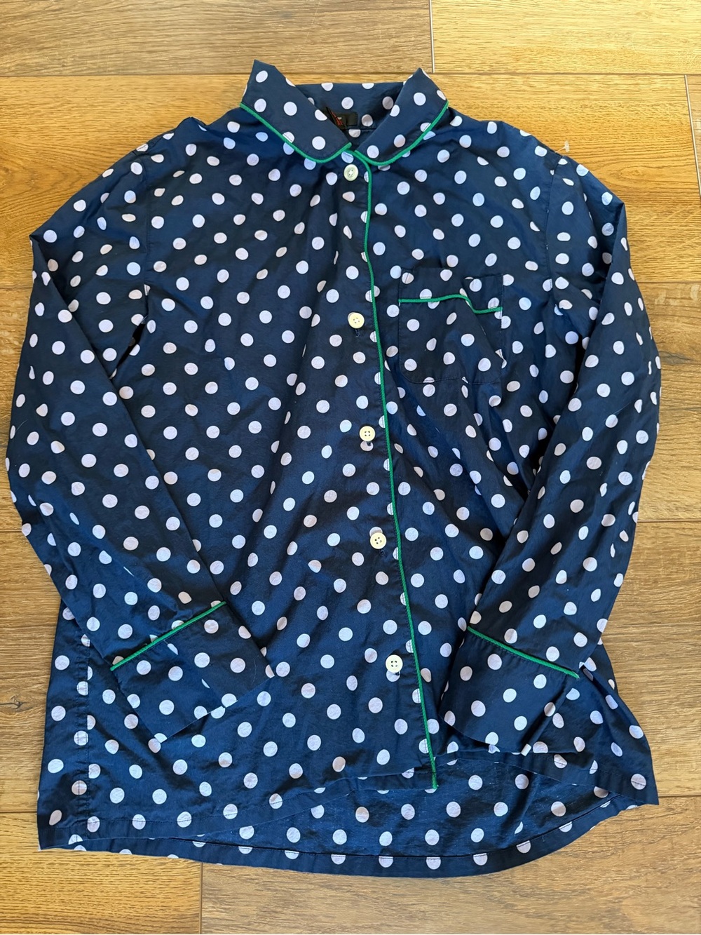 J. Crew Navy Polka Dot Pajama Set Cotton / small - Picture 9 of 14